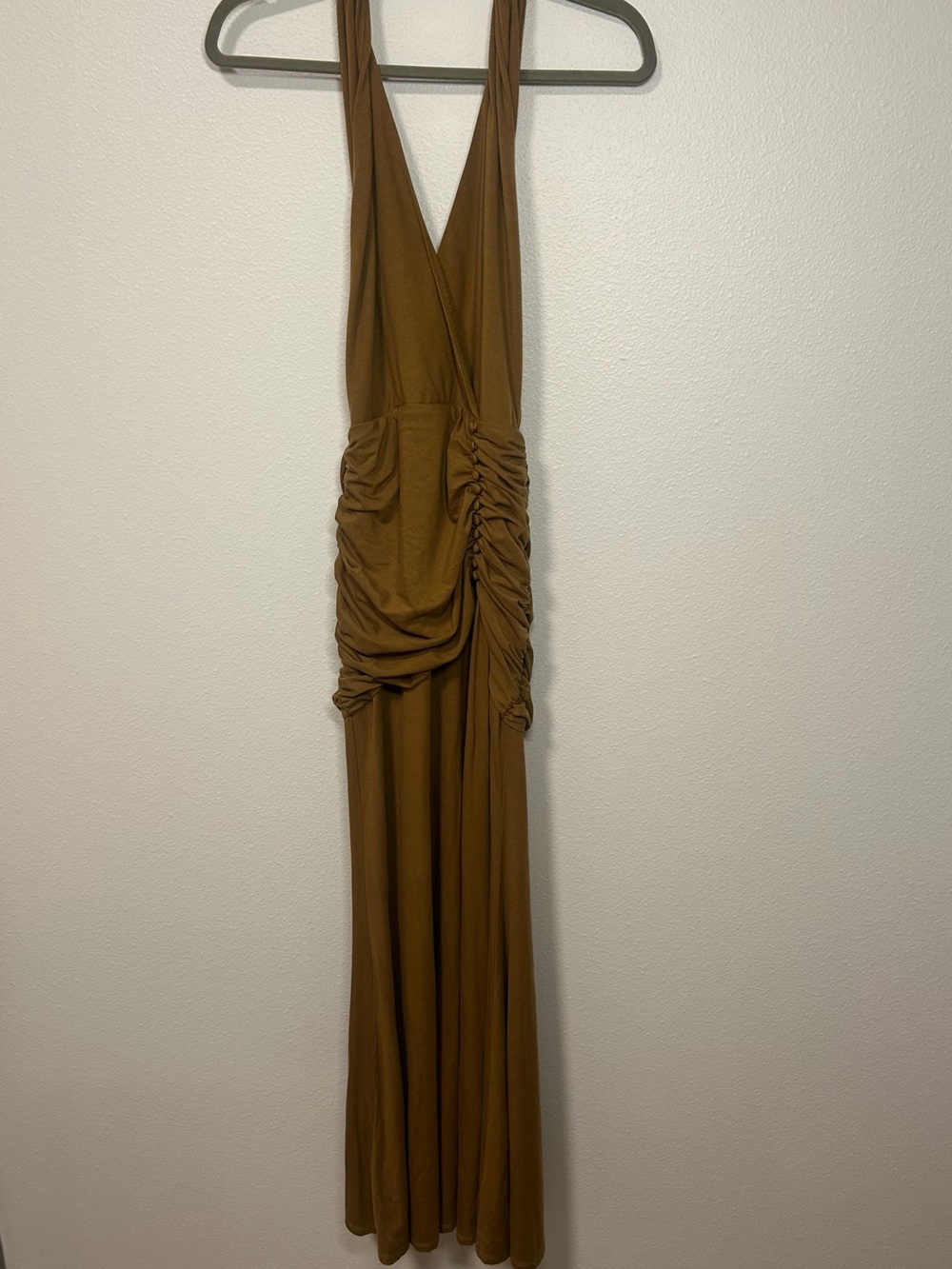 Reformation Arden Knit Maxi Dress in Bronze - Picture 3 of 7
